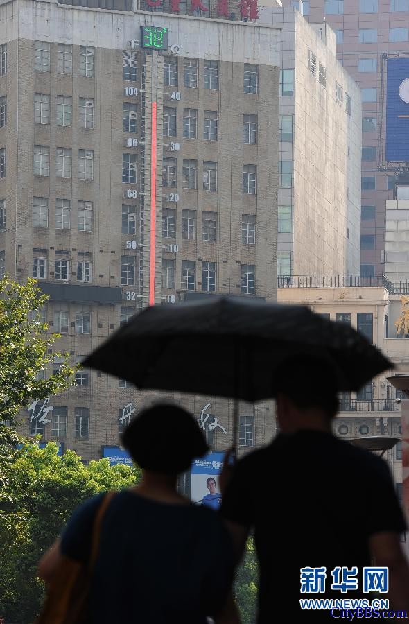 上海南京东路温度计