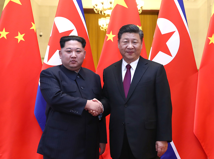 习近平同金正恩会谈
