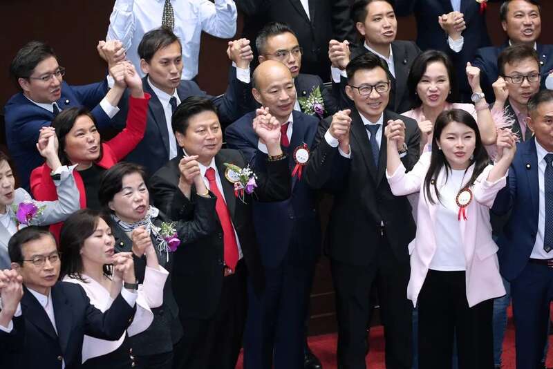 韩国瑜当选台立法机构负责人