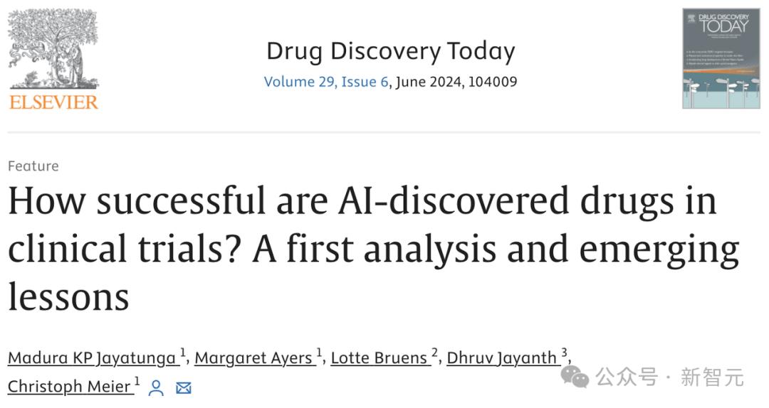 AI生成的药物分子在I期临床试验中，成功率高达80%-90%