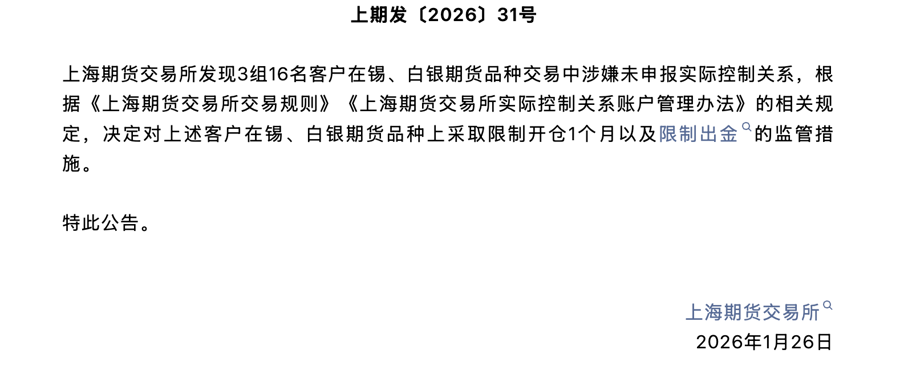 有色金属开年狂飙上期所紧急出手降温