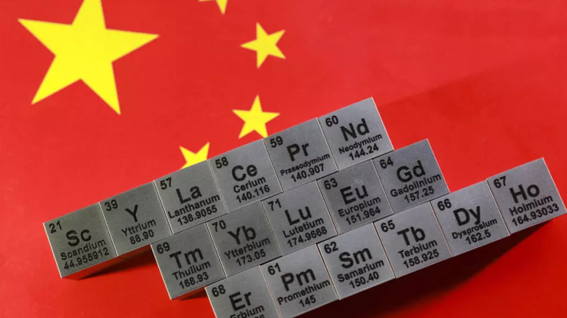 稀土元素（REE）的符号与原子序数方块